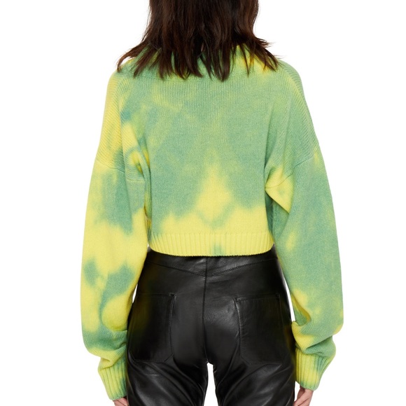 Danielle Guizio Tie Dye Knit Safety Pin Sweater - Picture 3 of 5